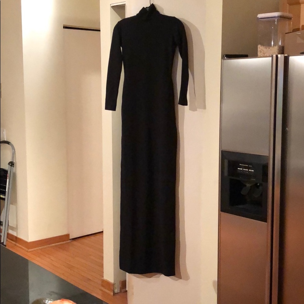 Never been worn black gown